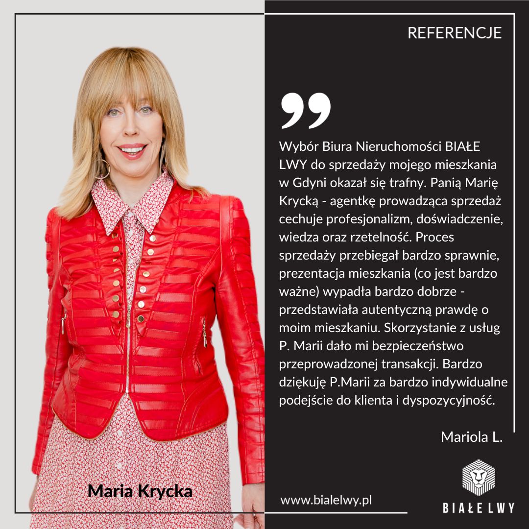 Maria Krycka opinia referencja agent nieruchomości