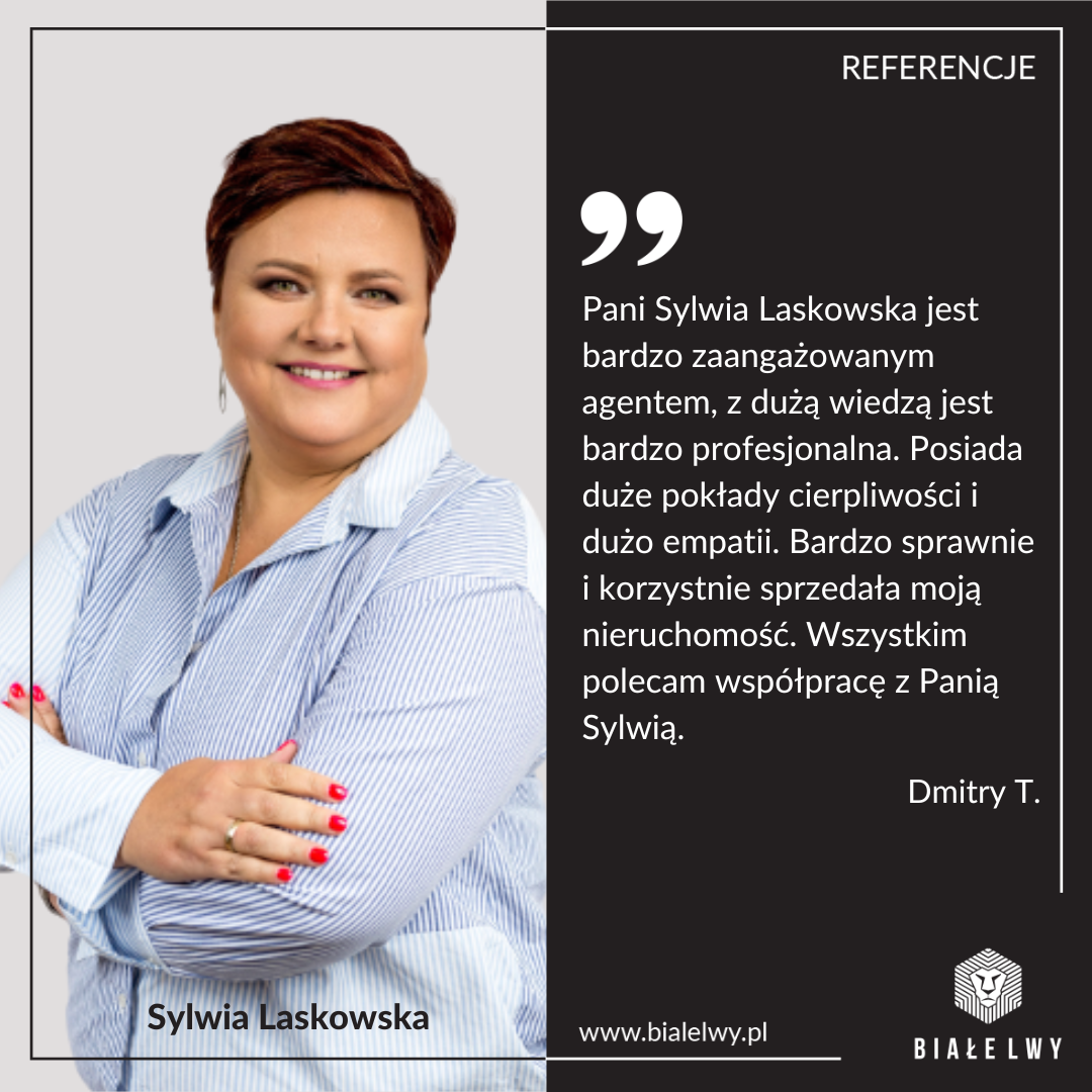 Sywia Laskowska opinia referencja opinie agent nieruchomomości agentka nieruchomości Białe Lwy najlepsza agencja nieruchomości w Warszawie