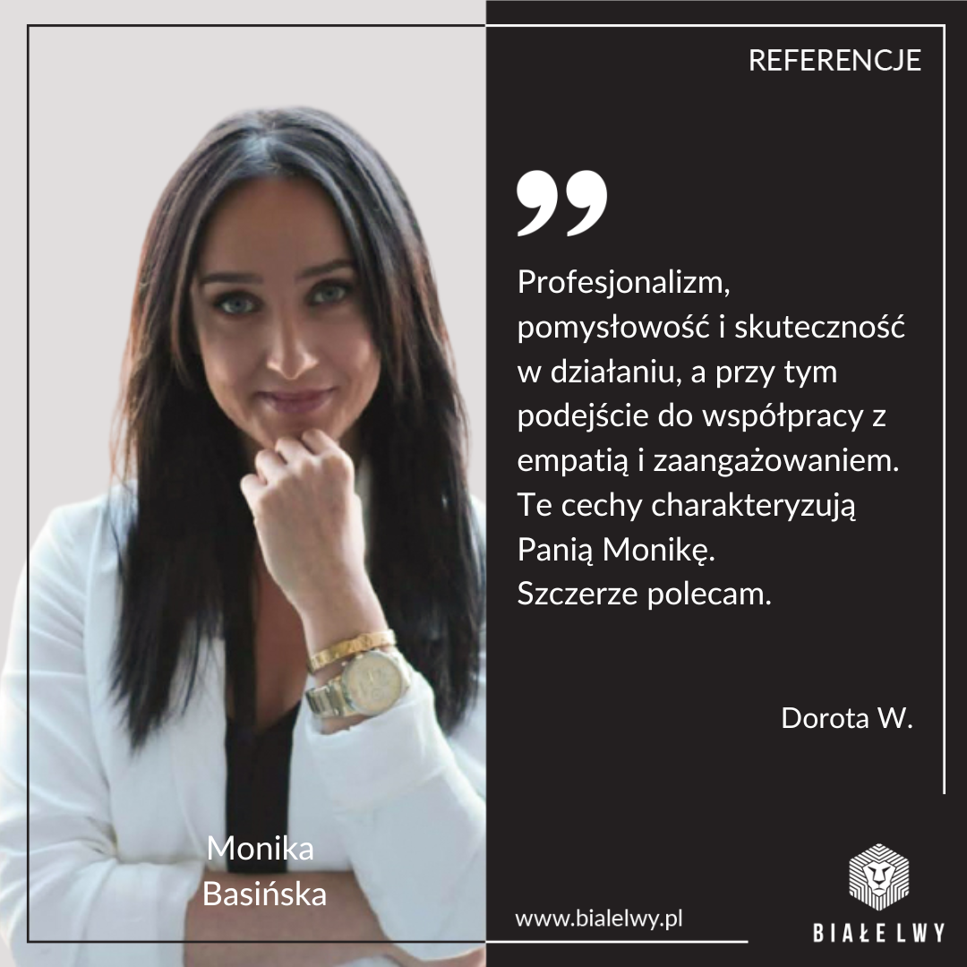 Monika Basińska nieruchomości agent referencje